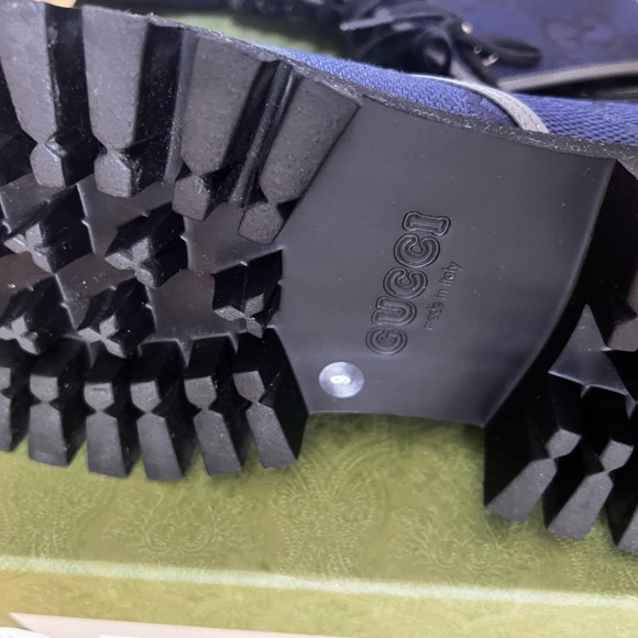 Gucci Maxi GG Lace Up Men Boots SIZE 9 - Picture 9 of 9